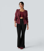 Veste de sport SpacerTek™ à capuche, manches longues, ourlet arrondi