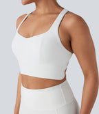 Brassière de sport yoga soutien souple dos nageur à bretelles croisées bonnets A-C