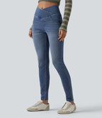 Jegging Halara Flex™ taille haute croisé décontracté avec poches
