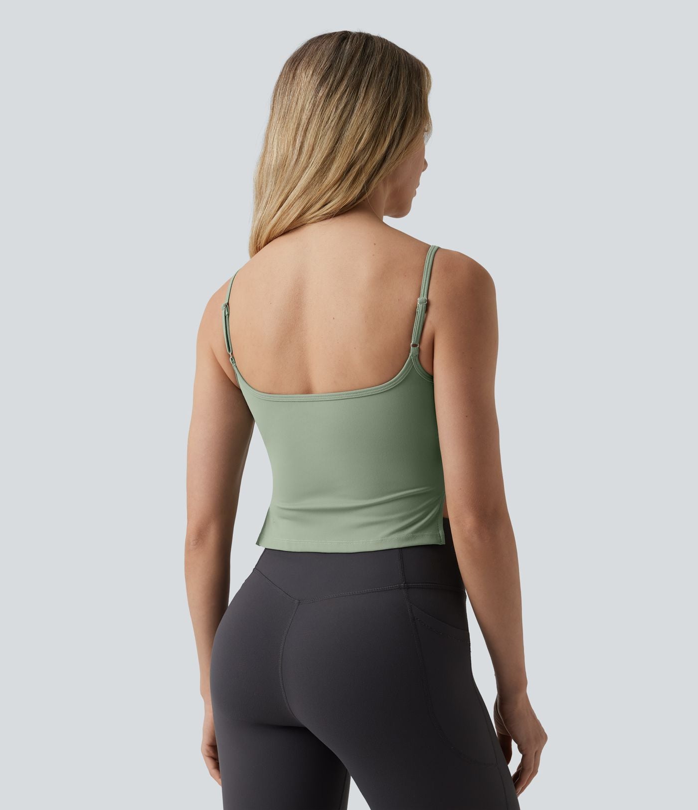 Débardeur de yoga dos ouvert avec fentes et bretelles ajustables SoftlyZero™ Plush
