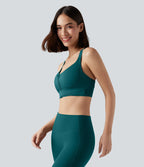 Brassière de sport course SpeedWave™ soutien intermédiaire push-up zip boucle réglable séchage rapide bonnets A-C