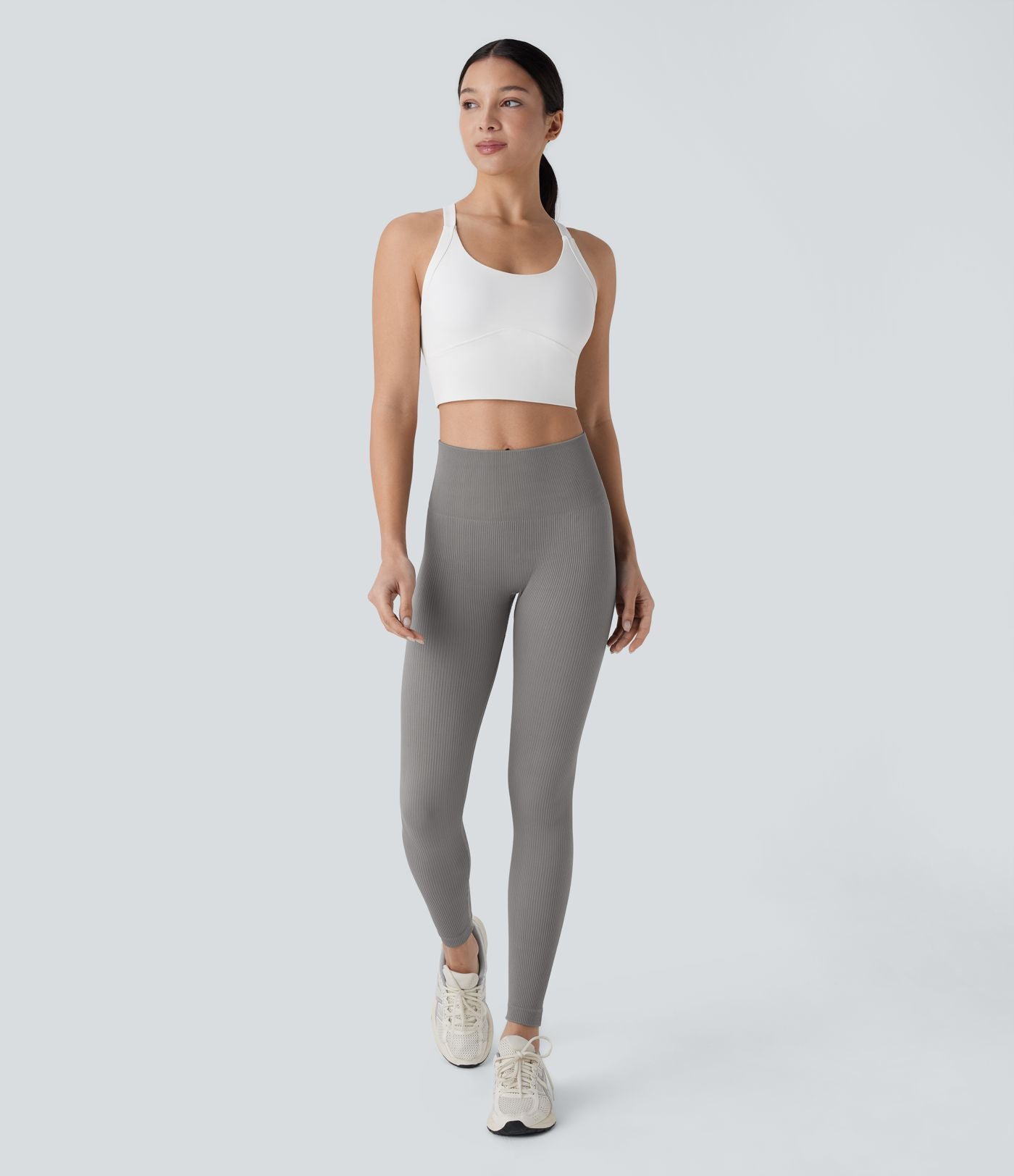 Legging de yoga 7/8 sans couture Seamless gainant et sculptant à taille haute