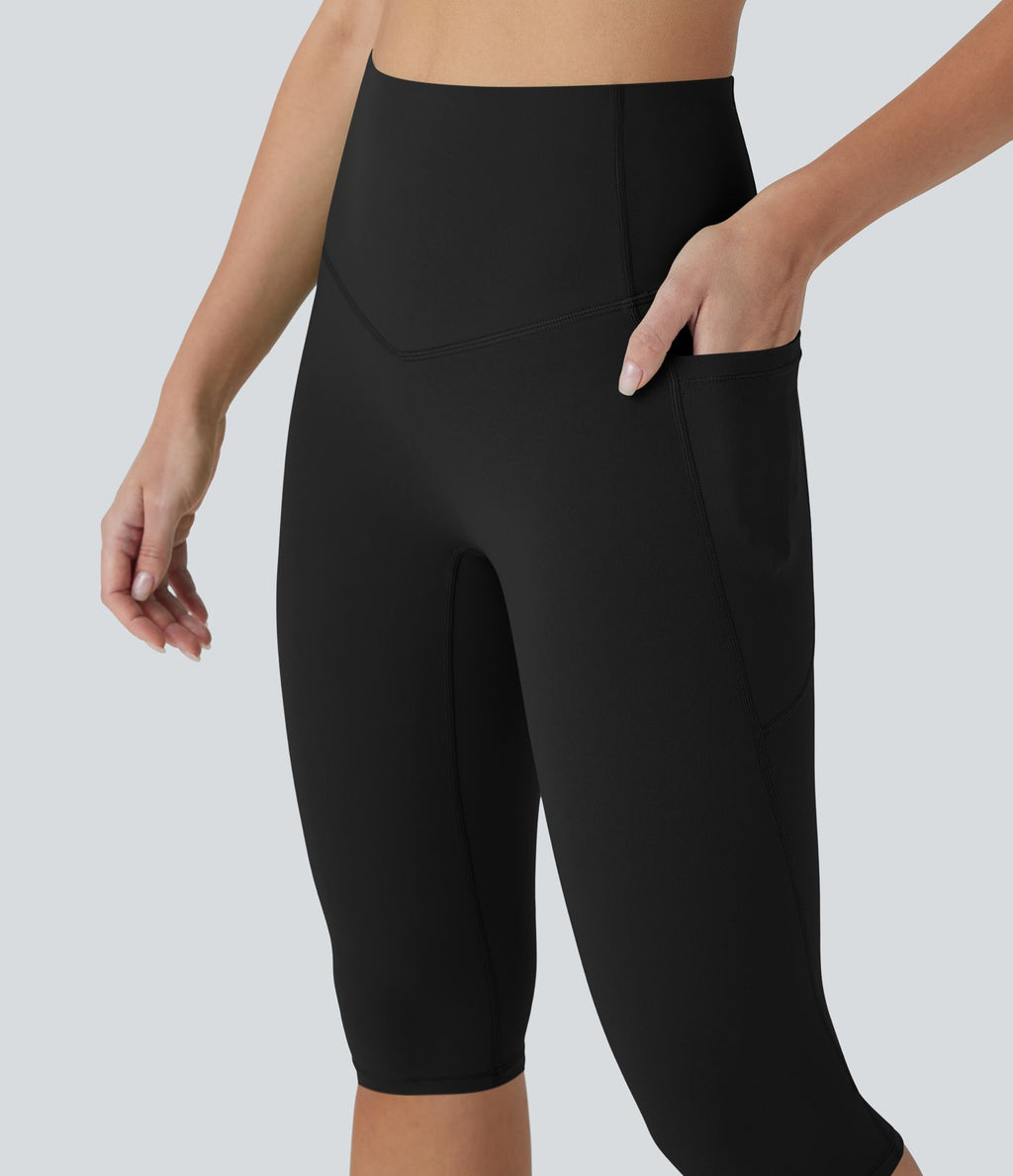 Legging corsaire de yoga gainant taille haute avec poches Halara UltraSculpt™