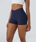 Softlyzero™ Short 7,5cm Biker Taille Haute Croisé Uni
