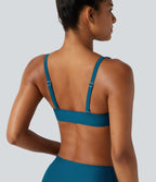 Ensemble bikini push-up gainant avec bretelles ajustables, design torsadé, fronces et brassière intégrée