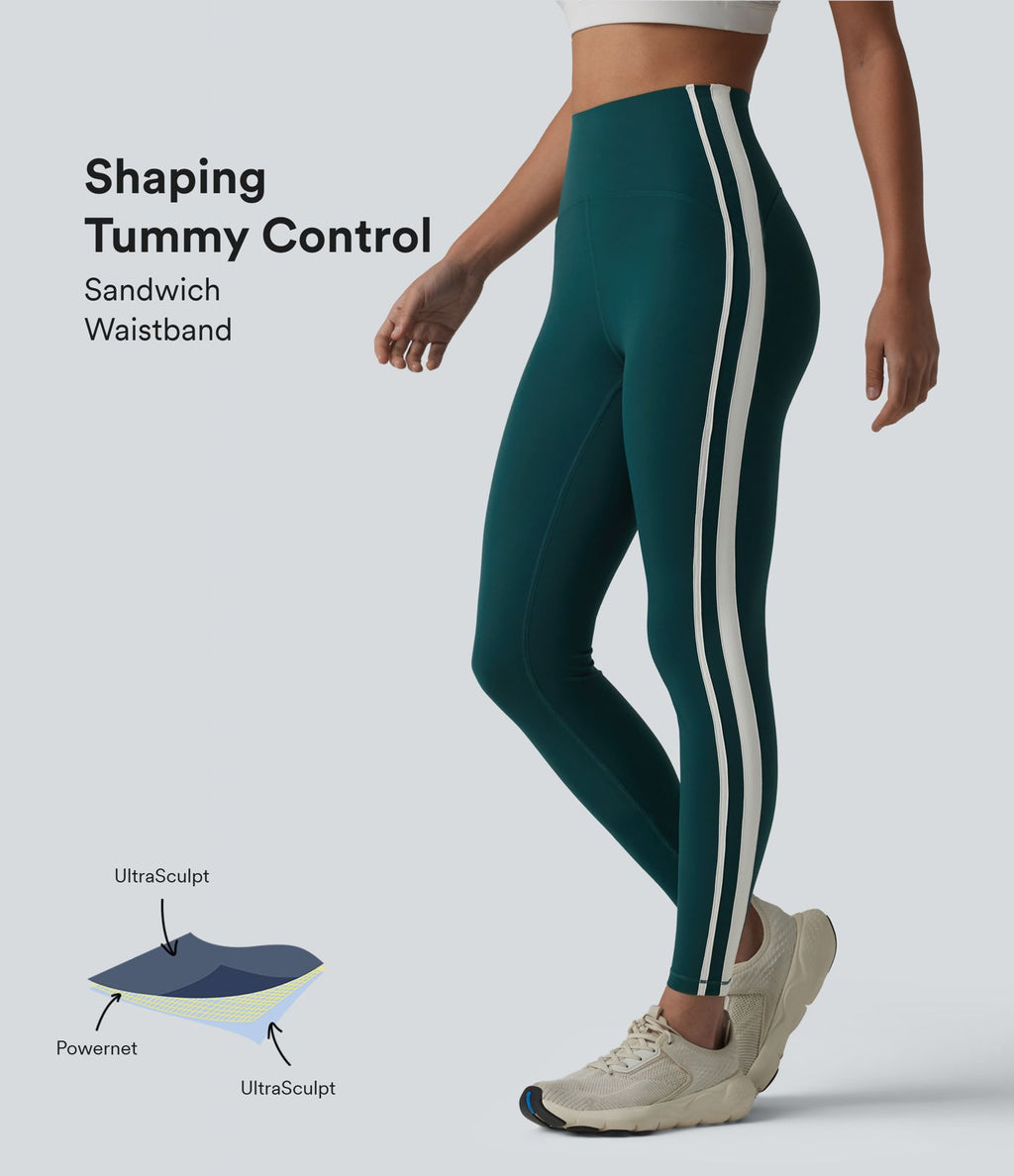Halara Ultrasculpt™ Legging ventre plat yoga 7/8 taille haute bande latérale