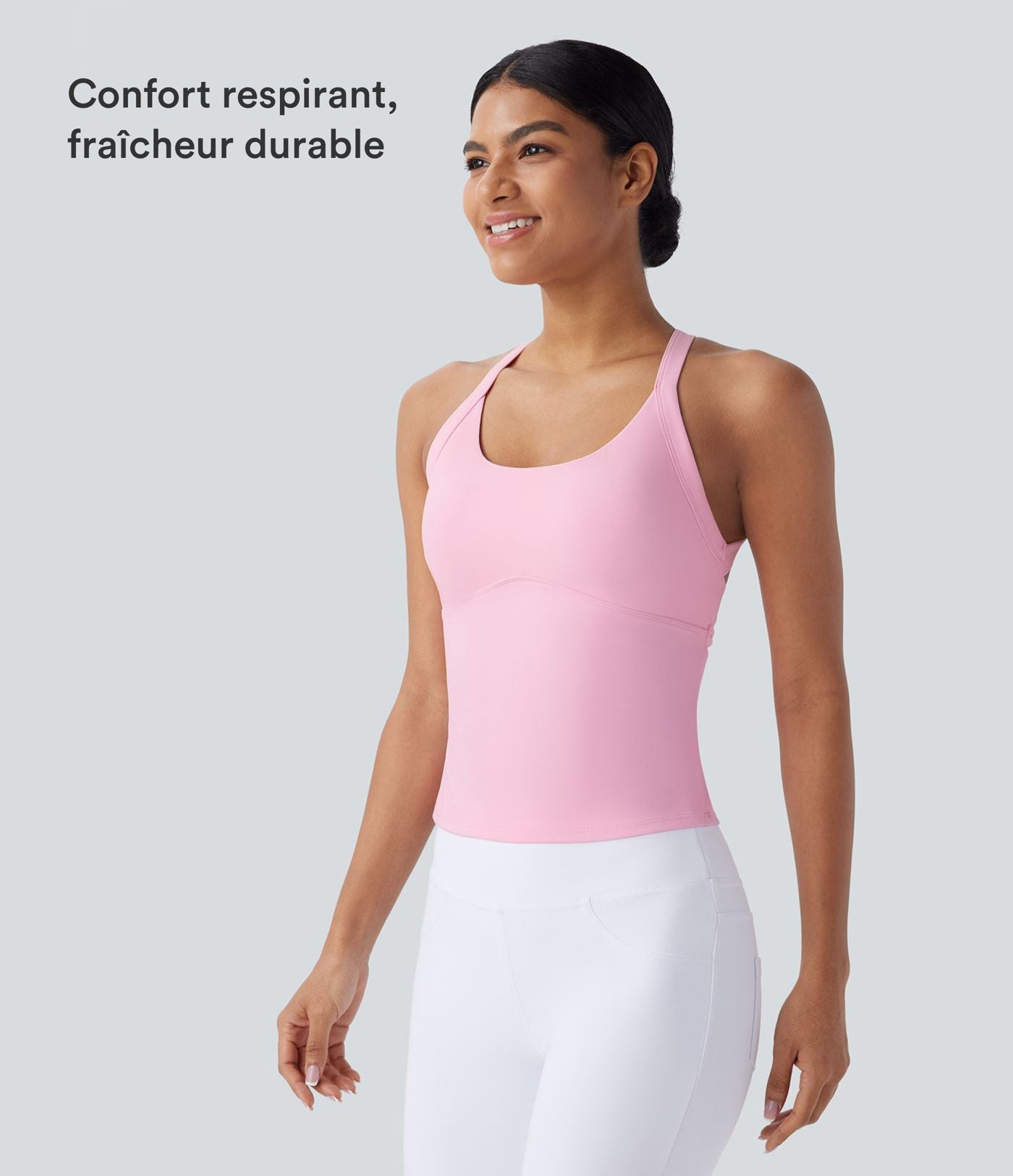Débardeur yoga SoftlyZero™ Plush à découpes A-D