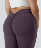 Halara UltraSculpt™ Legging yoga grande taille froncé taille haute gainant et sculptant avec poches