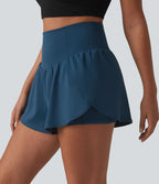 Short de yoga SoftlyZero™ Airy 2-en-1 taille haute gainant ourlet arrondi effet frais InstantCool 7,5 cm avec poches
