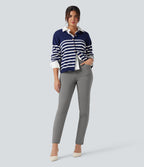 Pantalon de travail fuselé 7/8 taille haute Halara Flex™ DayStretch avec poches
