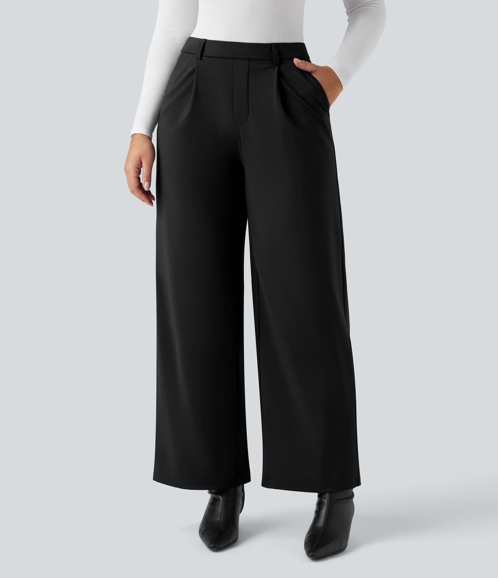 Pantalon de travail thermique doux taille haute à coupe droite avec poches SoftlyZero™