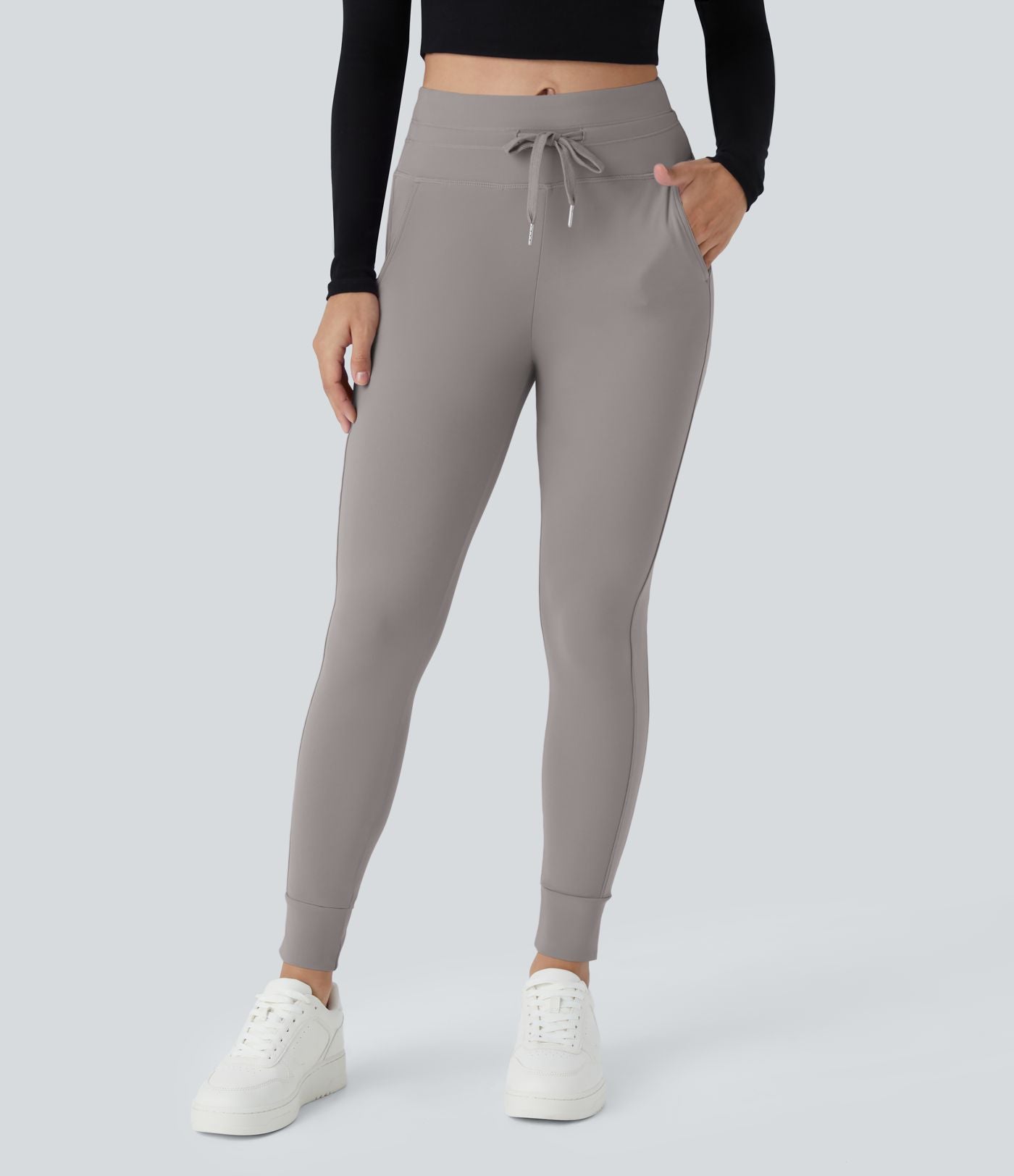 Jogging taille haute Softlyzero™ Plush avec cordon de serrage et poches latérales