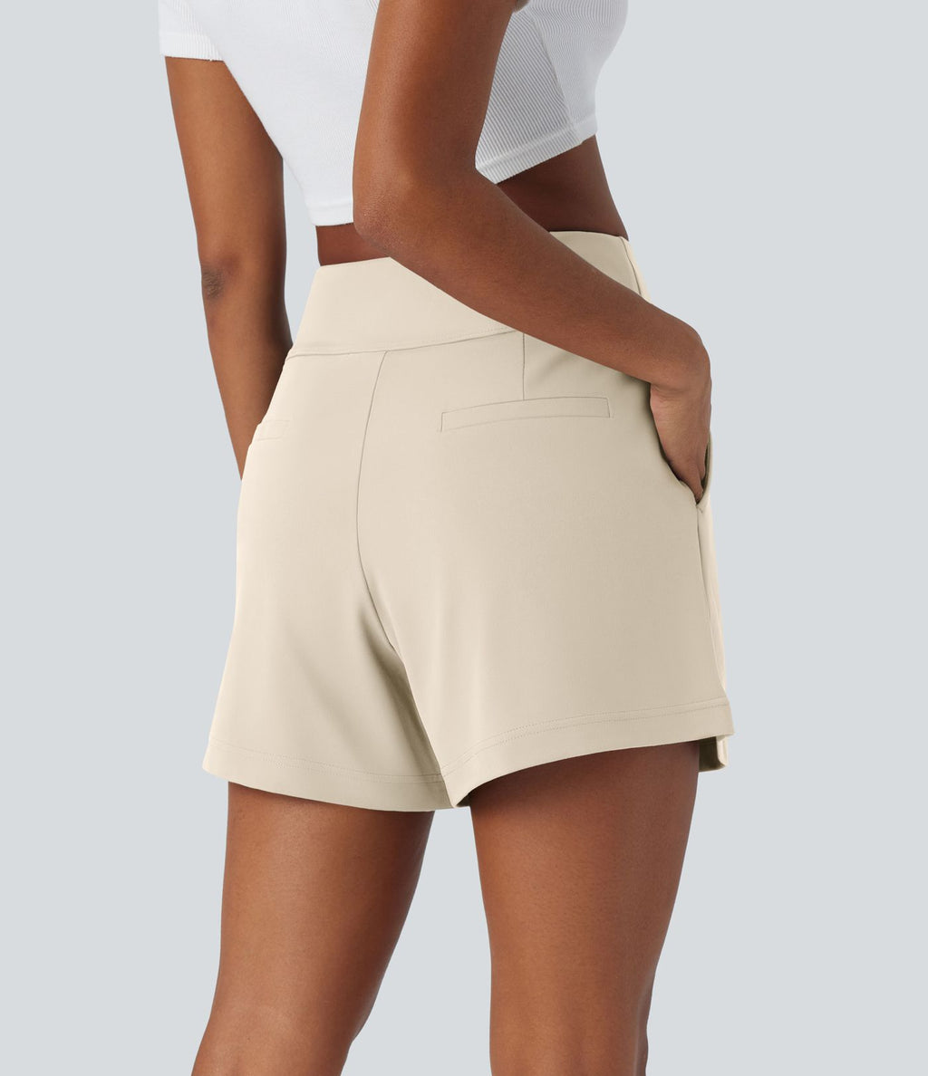 Short de travail large taille haute DayStretch avec poches
