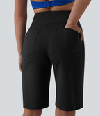 Short de yoga SoftlyZero™ Airy ample gainant taille haute effet frais InstantCool avec poches