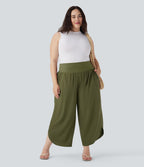 Pantalon tailleur gainant taille haute avec poches Halara Flex™