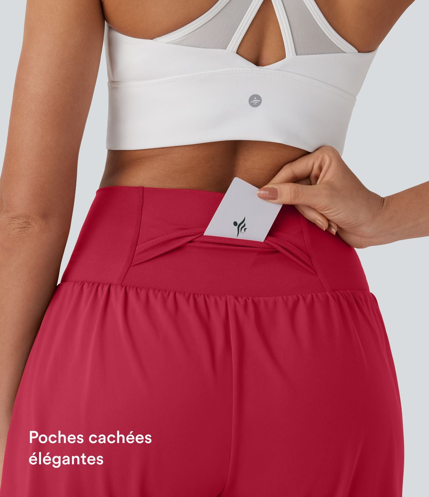 Short de yoga SoftlyZero™ Airy 2-en-1 taille très haute avec poches et effet frais InstantCool 17,5 cm