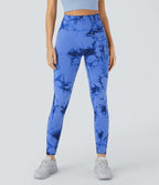 Legging yoga taille haute tie-dye sans couture OneForm Seamless Flow
