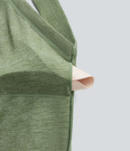 Combinaison décontractée dos nu torsadée large fluide avec brassière intégrée et poches - Easy Peasy Edition