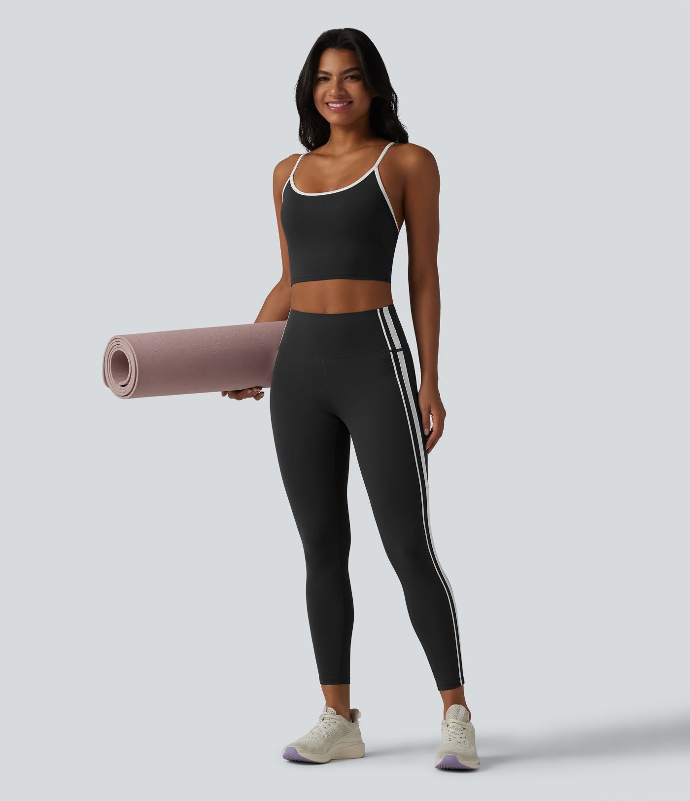 Halara UltraSculpt™ Legging de yoga ventre plat taille haute avec bandes latérales et poche