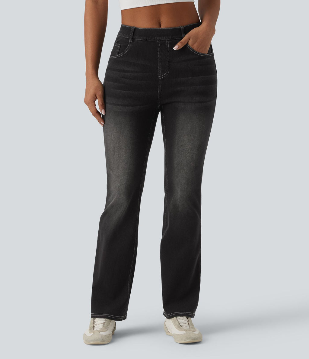Halara Flex™ Jean bootcut casual taille mi-haute avec poches