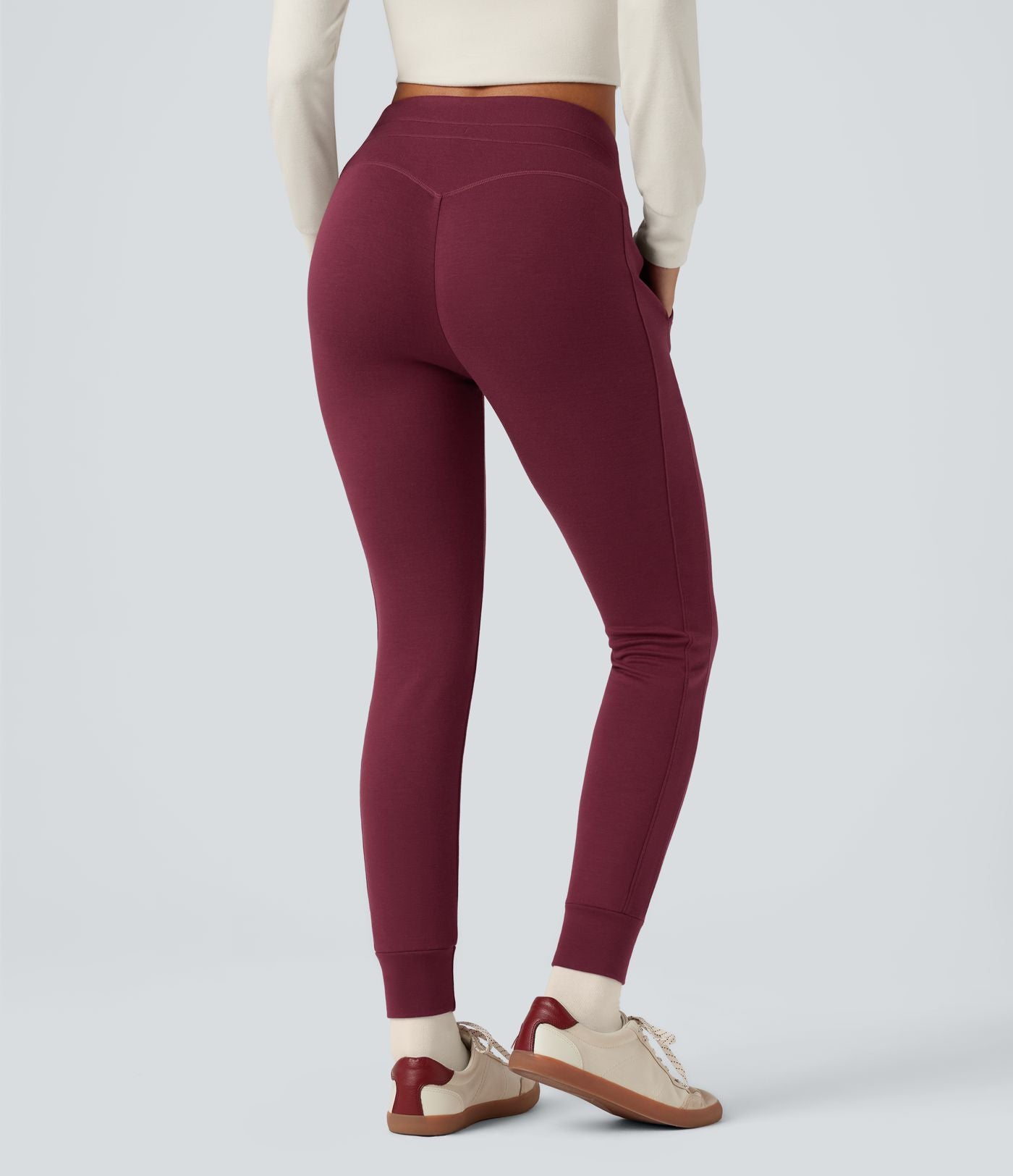 Jogging chauffant taille haute avec cordon de serrage Halara HeatCore avec poches