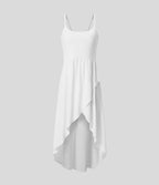 Breezeful™ Robe Casual 2 Pièces Dos Nu Haut Bas Poche Latérale Fluide Séchage Rapide