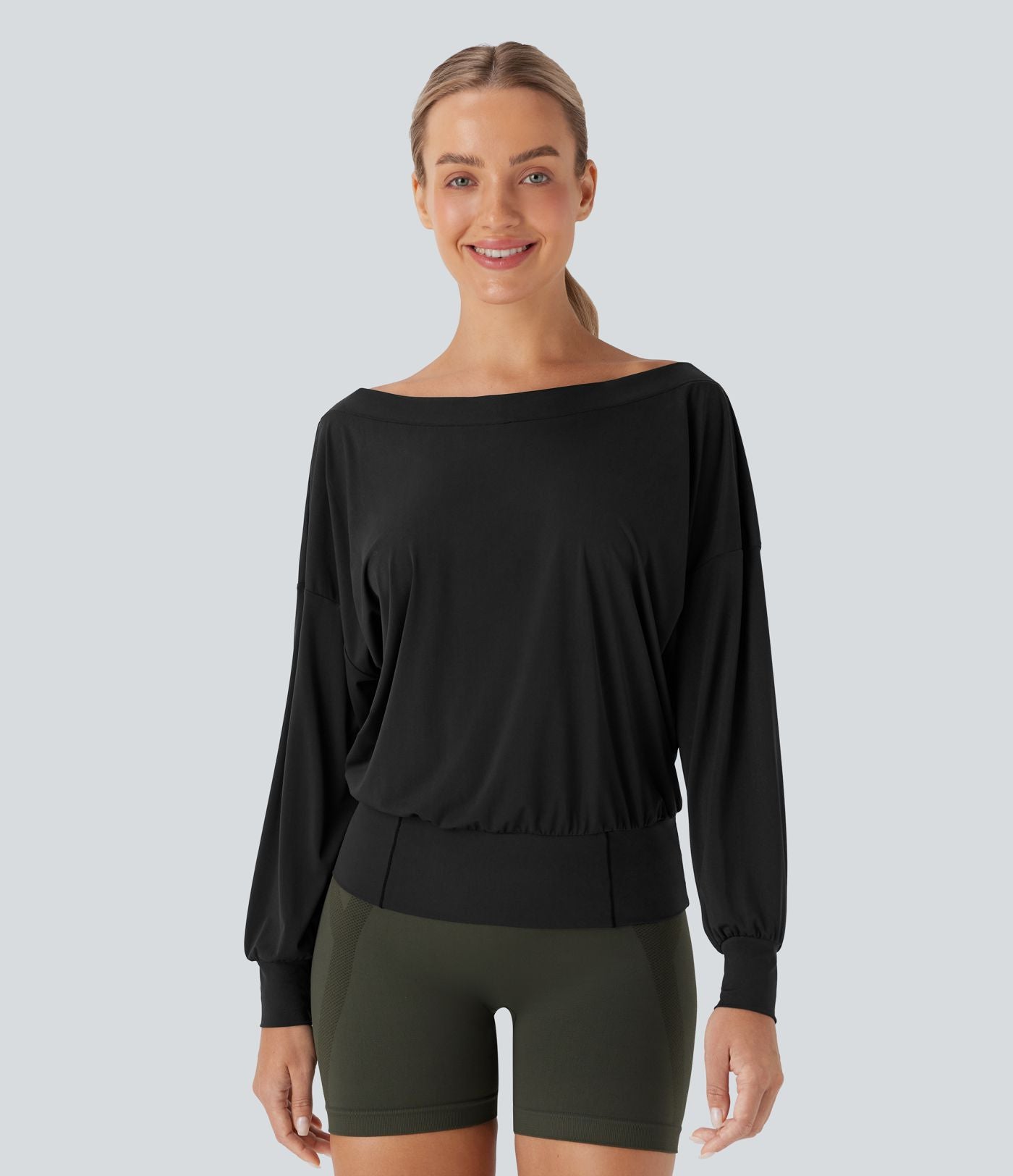 Haut de sport pour yoga asymétrique oversize à effet frais InstantCool et séchage rapide
