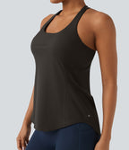 Débardeur running Halara UltraSculpt™ col rond dos croisé bonnets E-G