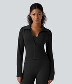 OneForm Seamless Flow Veste yoga chaude zippée à manches longues
