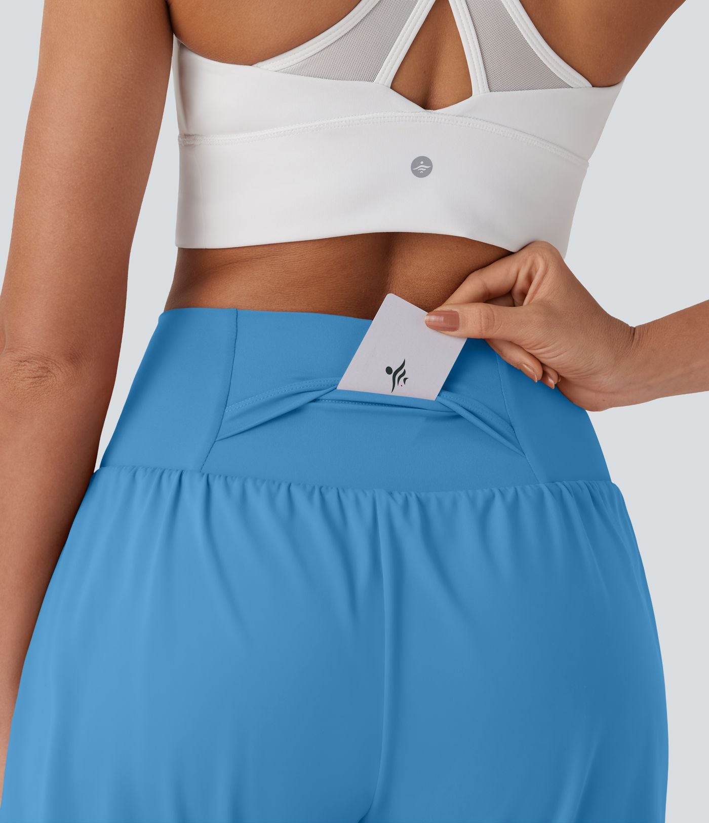 Short de yoga SoftlyZero™ Airy 2-en-1 taille très haute avec poches et effet frais InstantCool 17,5 cm