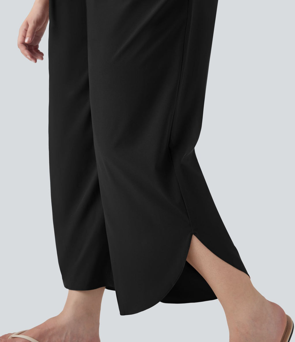 Pantalon tailleur gainant taille haute avec poches Halara Flex™