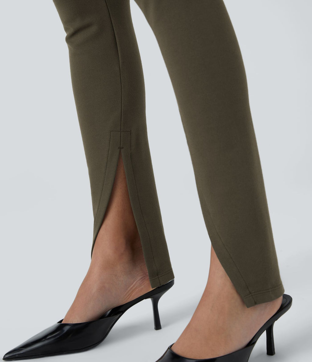 Pantalon tailleur devant taille haute Halara Flex™