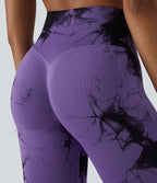 Legging yoga taille haute tie-dye sans couture OneForm Seamless Flow