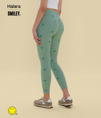 Legging de training Halara X Smiley® Halara UltraSculpt™ imprimé rayures taille haute push-up froncé ventre plat avec poches