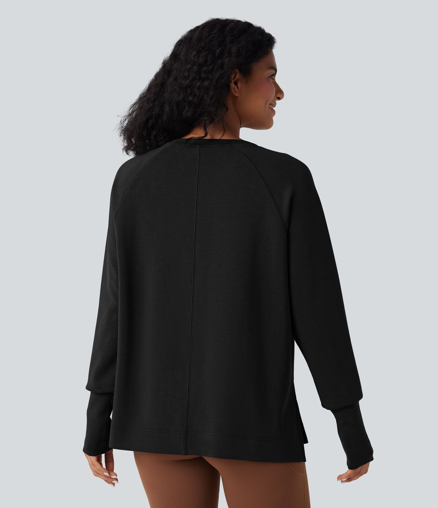 Sweat-shirt décontracté SpacerTek™ col rond et manches longues