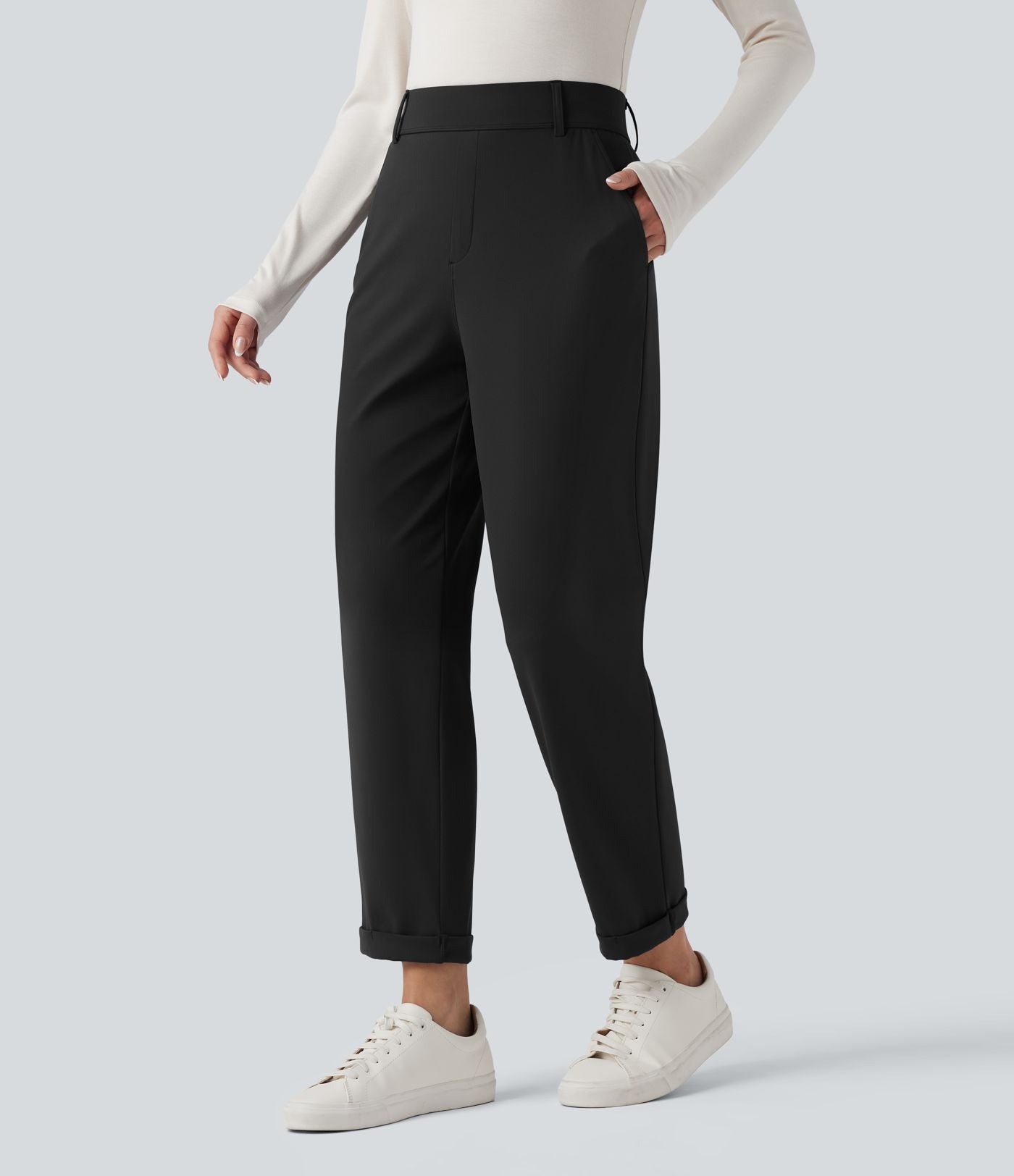 Patitoff™ 2.0 Pantalon casual fuselé taille haute anti-poils d'animaux avec poches