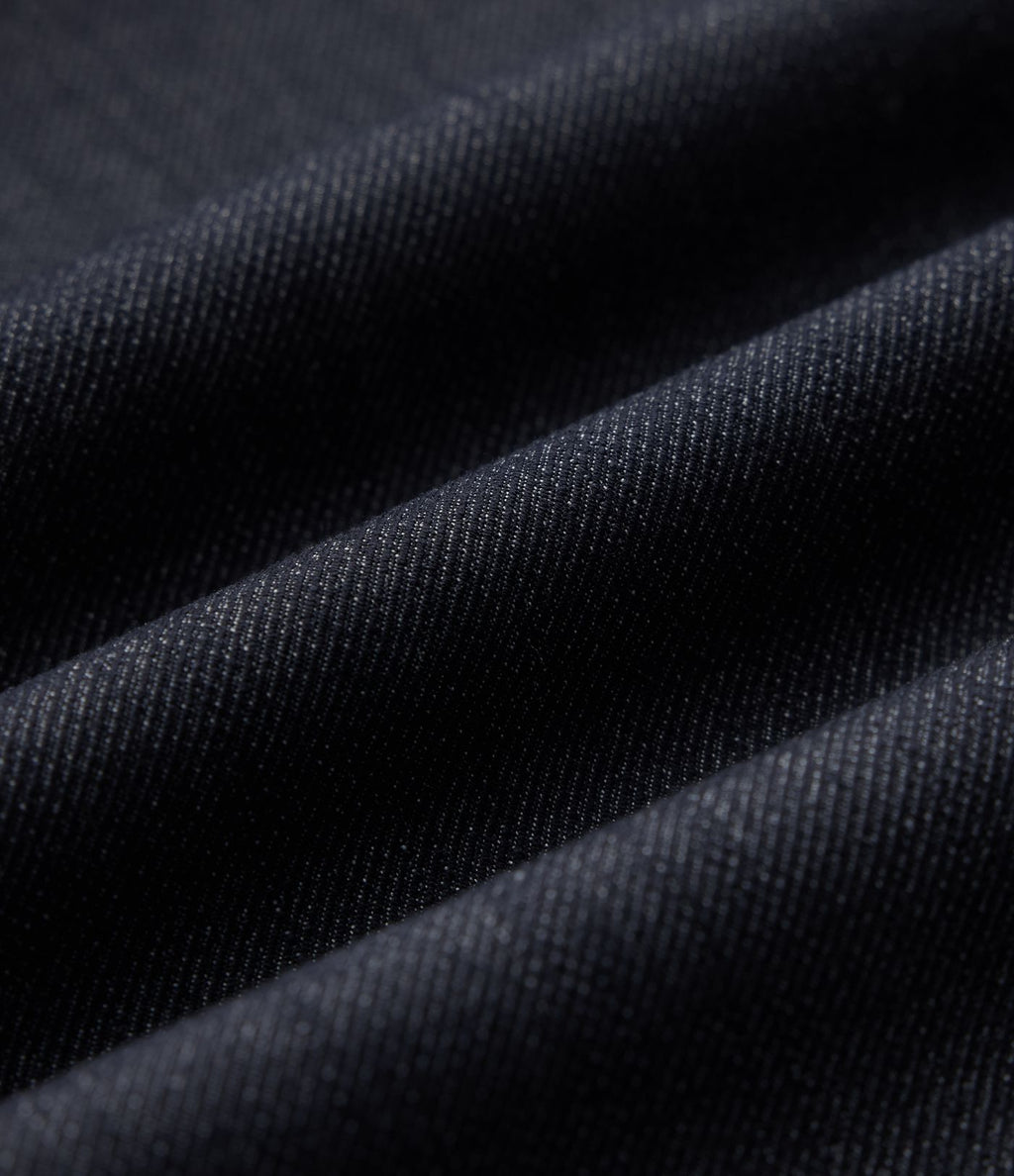 Robe resort dos-nu dos nu à smocks aspect jean avec poches