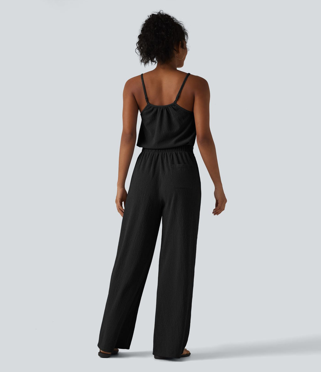 Combinaison décontractée à jambes larges et poches - Easy Peasy