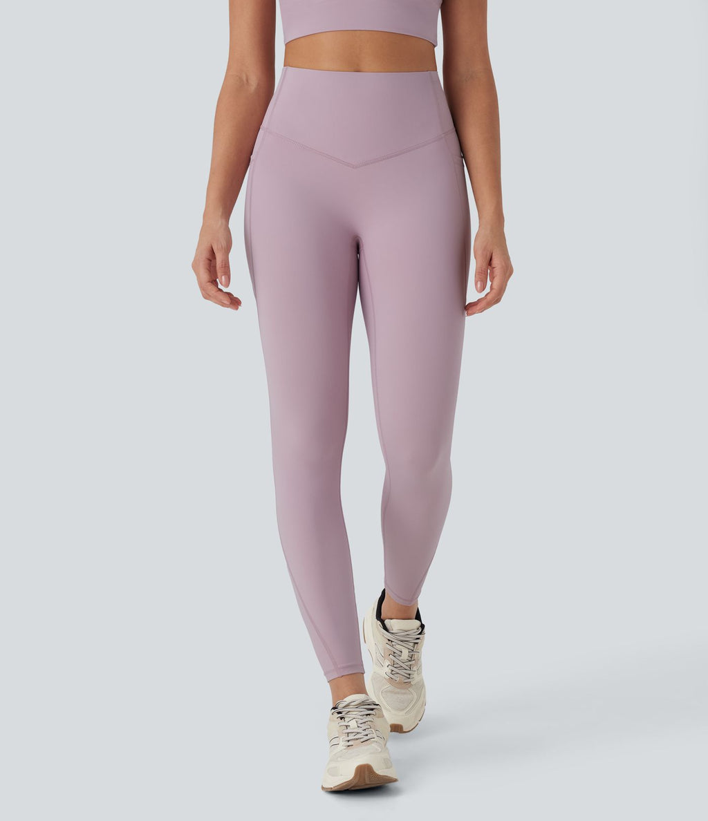 Legging 7/8 de yoga gainant galbant taille haute avec poches Halara UltraSculpt™