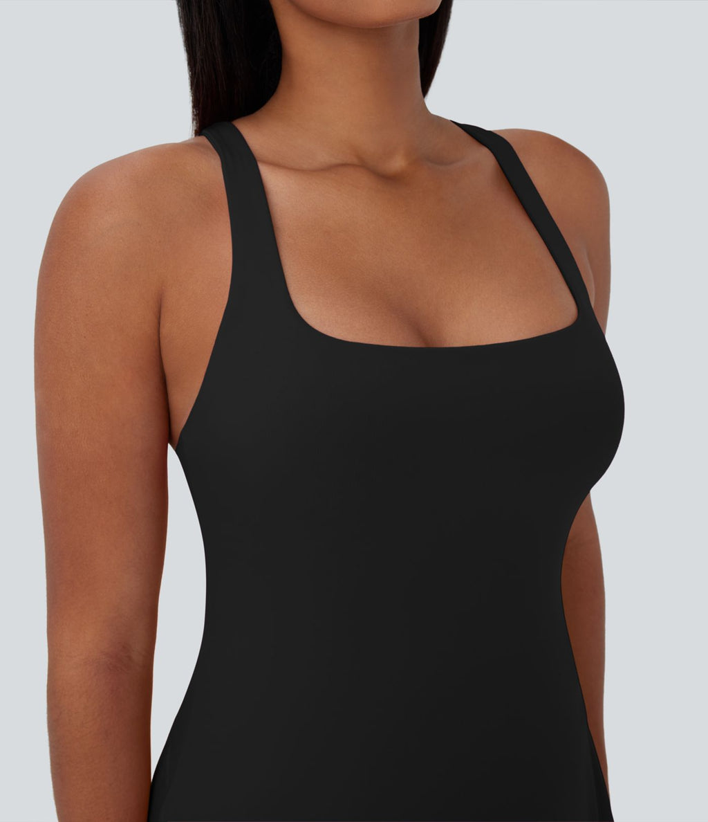 Robe active mini 2-en-1 Softlyzero™ dos nu avec poches latérales pour yoga-Édition Easy Peezy-UPF50+