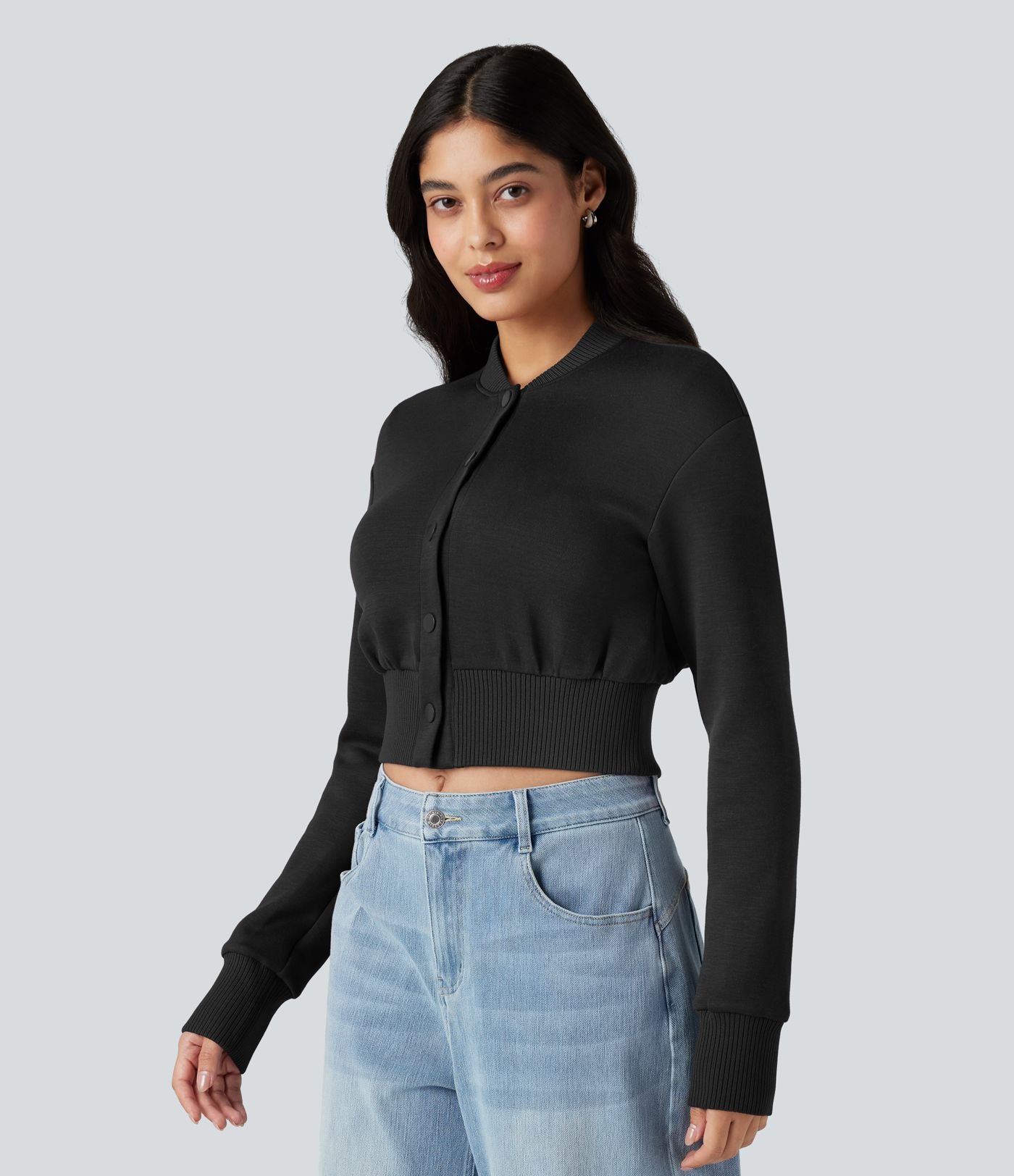 Veste décontractée SpacerTek™ col baseball et manches longues
