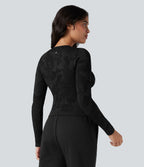Haut de sport à manches longues sans couture OneForm Seamless Flow