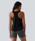 Débardeur de sport dos nageur SoftlyZero™ Airy avec dentelle contrastante effet frais InstantCool, protection solaire UPF50+
