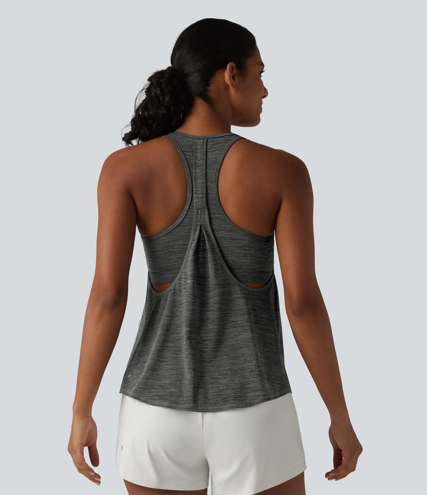 Débardeur de sport dos nageur col U soutien-gorge intégré