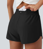 Short de randonnée Breezeful™ taille haute à séchage rapide avec poche zippée dos et ourlet arrondi