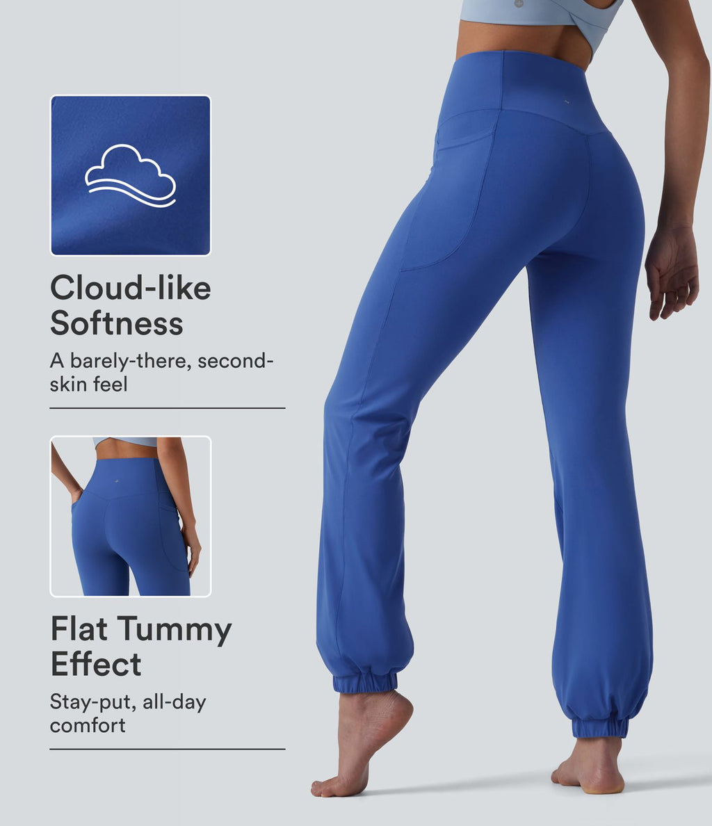 Jogging ballon danse SoftlyZero™ taille haute gainant avec poches