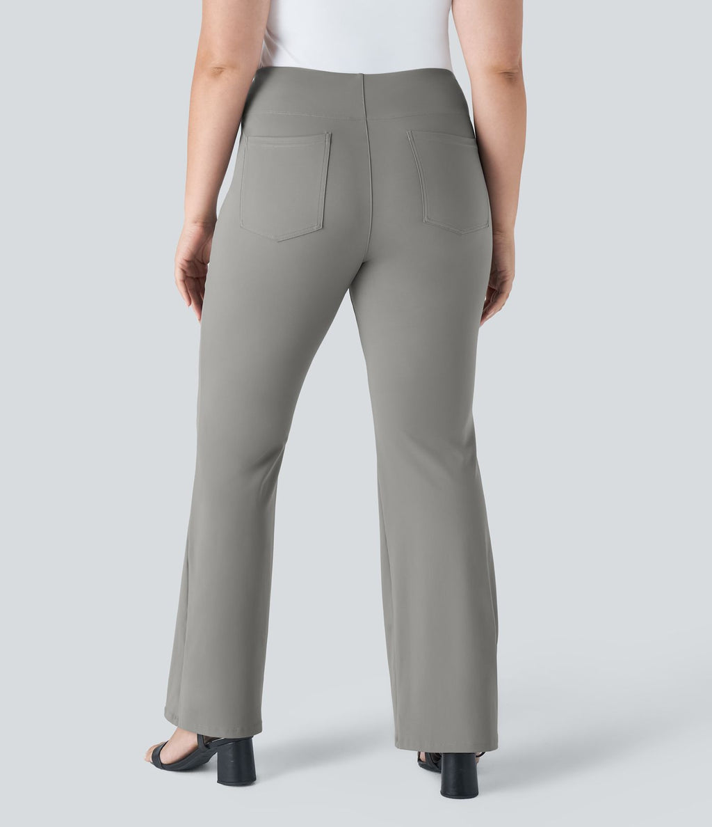 Pantalon tailleur taille haute grande taille Halara Flex™ avec poches