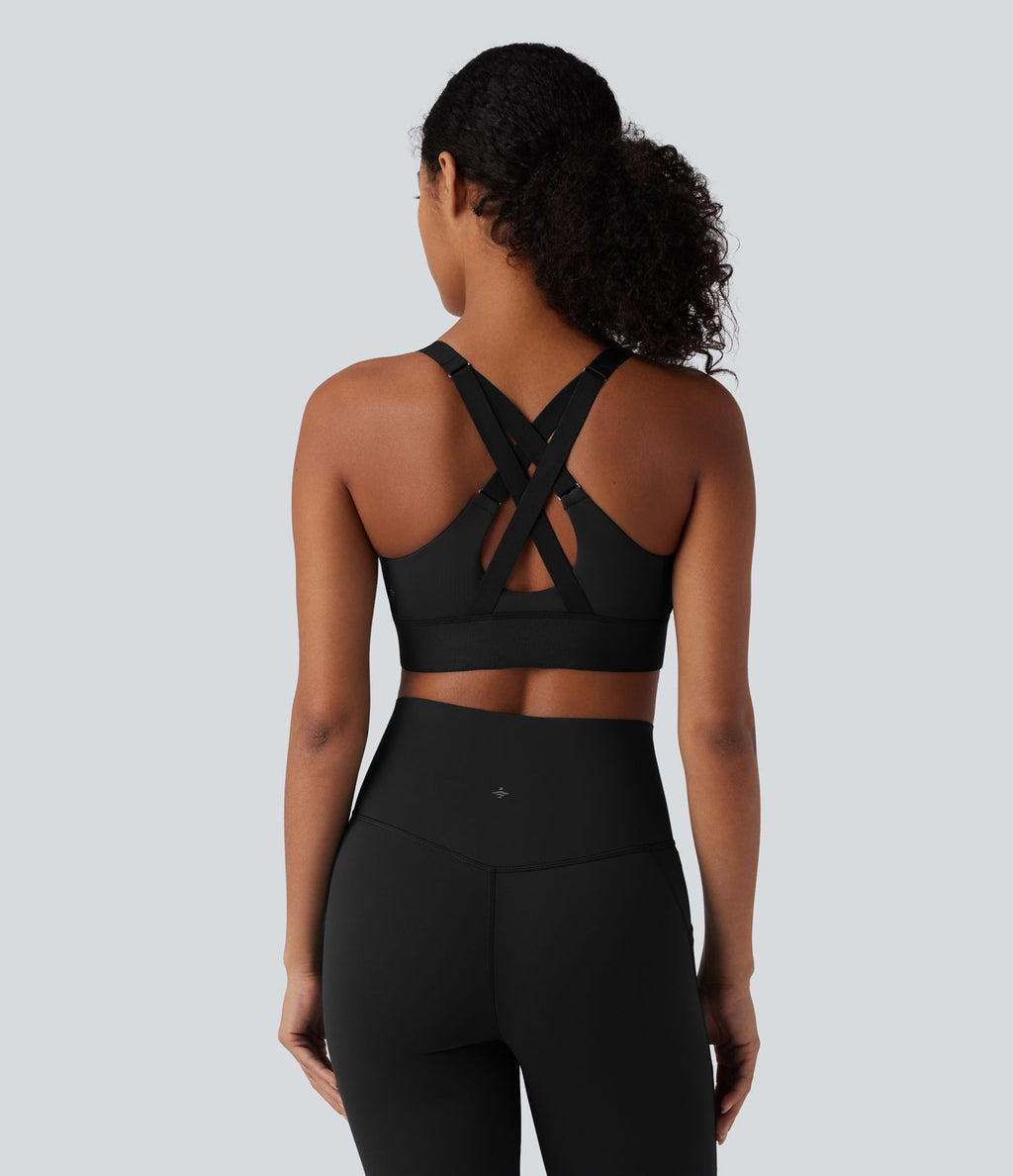 Brassière de sport SpeedWave™ soutien moyen à fermeture éclair et séchage rapide pour running