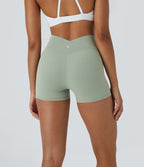 Softlyzero™ Short 7,5cm Biker Taille Haute Croisé Uni