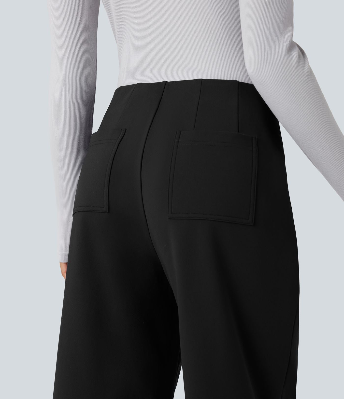 Pantalon tailleur thermique SoftlyZero™ Plush coupe droite taille mi-haute avec poches